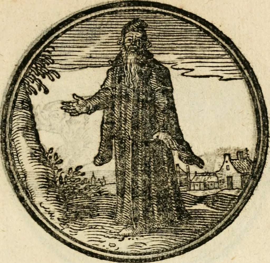 An illustration from Cornelii Giselberti Plempii Amsterodamum monogrammon, 1616, leaf 136