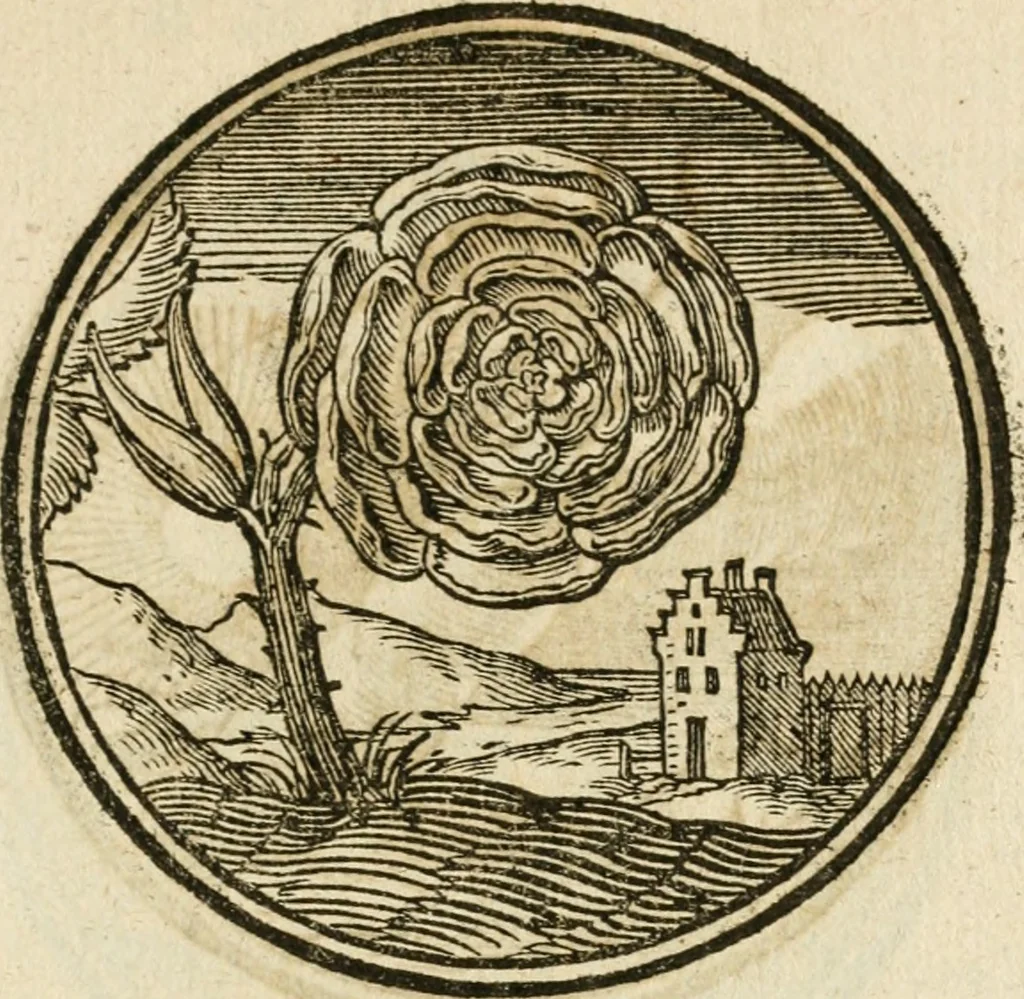 An illustration from Cornelii Giselberti Plempii Amsterodamum monogrammon, 1616, leaf 150