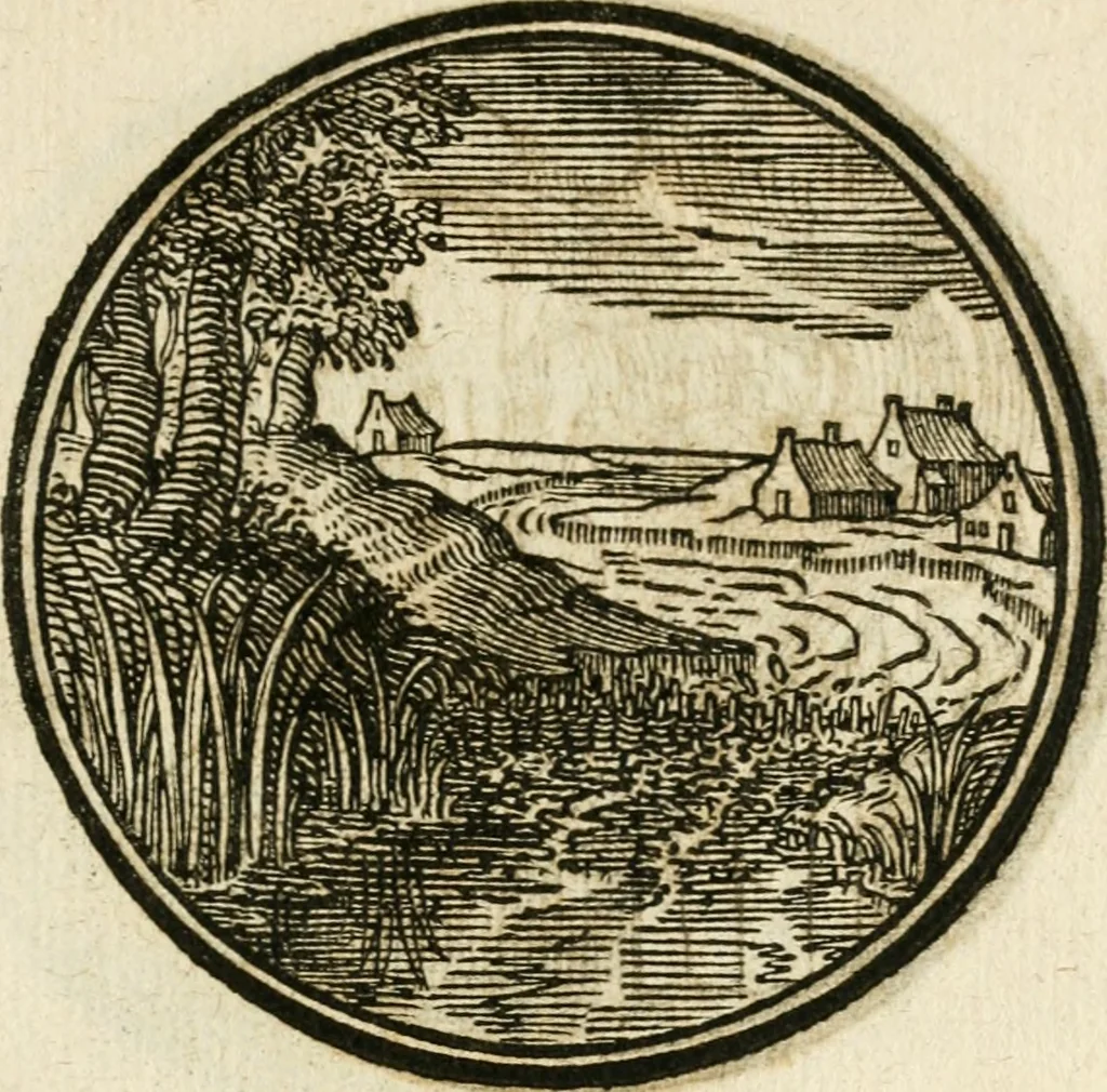 An illustration from Cornelii Giselberti Plempii Amsterodamum monogrammon, 1616, leaf 172