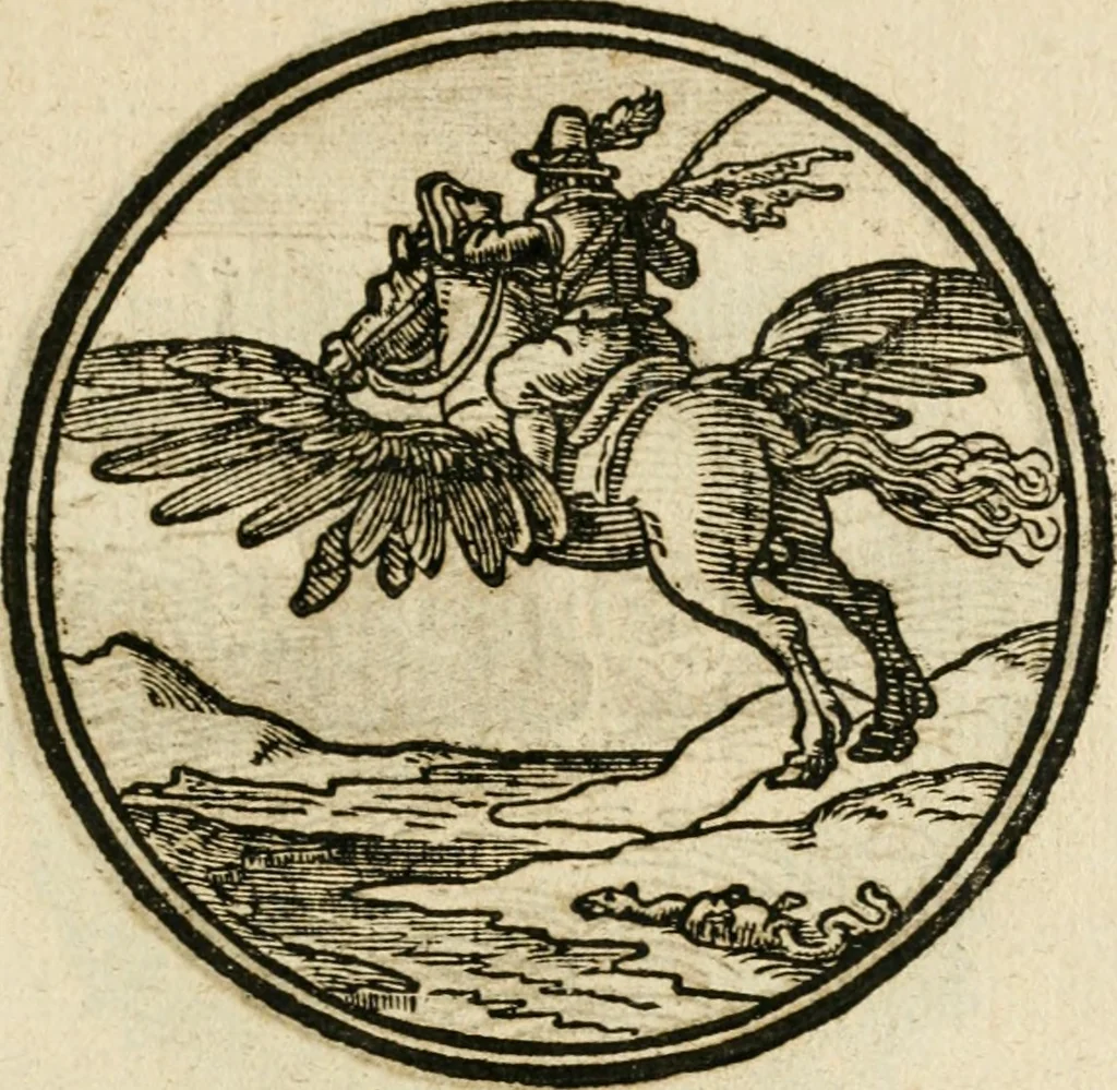 An illustration from Cornelii Giselberti Plempii Amsterodamum monogrammon, 1616, leaf 182