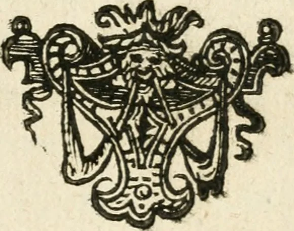 An illustration from Cornelii Giselberti Plempii Amsterodamum monogrammon, 1616, leaf 46