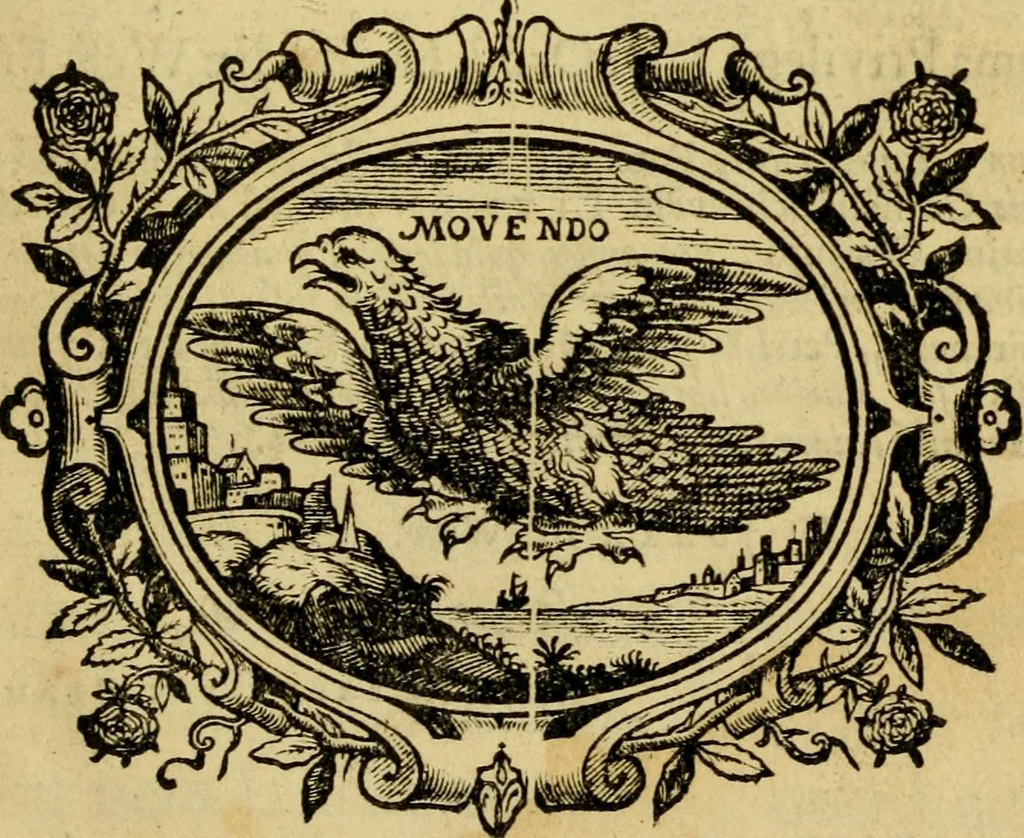 An illustration from Corn. Schrevelii Lexicon manuale Graeco-Latinum et Latino-Graecum : utrumque hac quarta editione multo auctius, præsertim quod ad dialectos, & etymologicas thematum investigationes attinet; ut et vocab. latinorum copiam. Ad calcem adjecta sunt, sententiae Graeco-Latinae, quibus omnia primitiva Graeca comprehendutur. Item tractatus duo: alter de resolutione verborum: alter de articulis, uterque perutilis, 1664, leaf 6