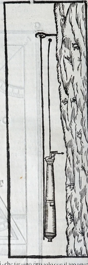 An illustration from Corona e palma militare di artiglieria et fortificationi : nellaquale si tratta dell'inuentione di essa, e dell'operare nelle fattioni da terra e mare, fuochi artificiati da giuoco e guerra, & d'vn nuouo instrumento per misurare distanze : con vn trattato della fortificatione moderna, e delli errori scoperti nelle fortezze antiche : tutto à proposito per detto essercitio dell'artiglieria, con dissegni apparenti & intelligibili, 1647, leaf 76