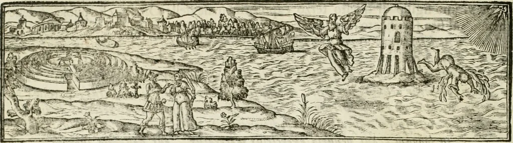 An illustration from Corona imperiale dell' architettura militare, 1618, leaf 231