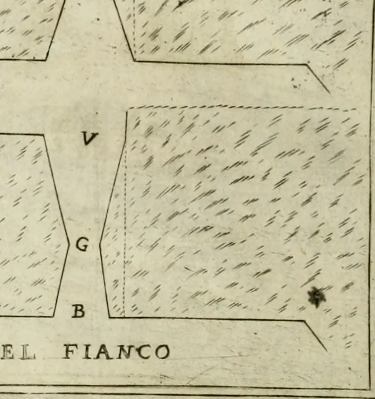 An illustration from Corona imperiale dell' architettura militare, 1618, leaf 347