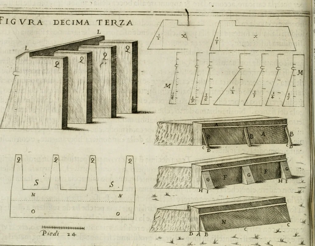 An illustration from Corona imperiale dell' architettura militare, 1618, leaf 353