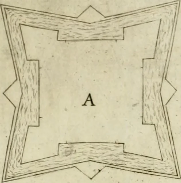 An illustration from Corona imperiale dell' architettura militare, 1618, leaf 367