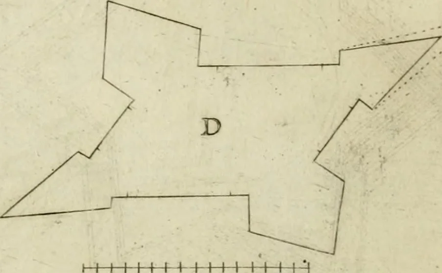 An illustration from Corona imperiale dell' architettura militare, 1618, leaf 367