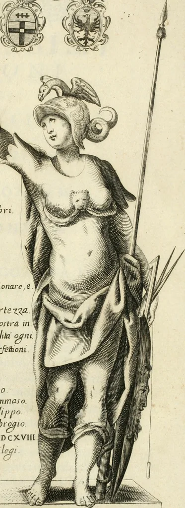 An illustration from Corona imperiale dell' architettura militare, 1618, leaf 4