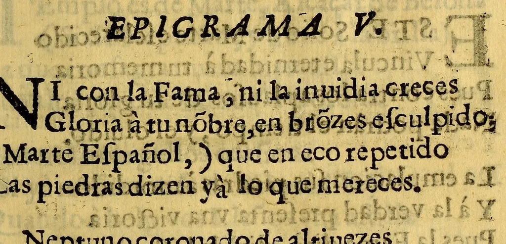 An illustration from Corona mural de Apolo. : Texida en las devidas alabancas, de el Exmo. Sor. D. Pedro de Toledo y Leyva marques de Mancera, señor de las Cinco Villas, del Consejo de Guerra, y gentilhombre de la camara de su Magestad, comendador de Esparragal, de la Orden de Alcantara, virrey gouernador, lugar teniente, y capitan general del Perù, Chile y Tierrafirme, &c. A la construccion de el valentissimo muro, con que cercò el puerto de el Callao: por los afectuosos hijos de las musas, y de este numeroso Lima. / Dada a la estampa. Por el Lic. D. Ioan de Escalona, y Aguero Dada a la estampa. Por el Lic. D. Ioan de Escalona, y Aguero., 1647, leaf 29