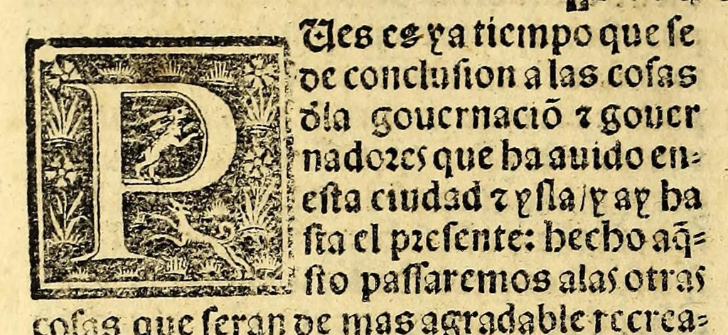 An illustration from Coronica delas Indias. La hystoria general de las Indias agora nueuamente impressa corregida y emendada. 1547 : y con la conquista del Peru, 1547, leaf 84