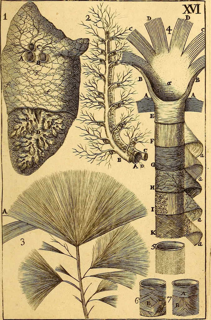An illustration from Corporis humani anatomia : in qua omnia tam veterum, quam recentiorum anatomicarum inventa methodo novâ & intellectu facillimâ describuntur, ac tabulis aeneis repraesentantur, 1693, leaf 200