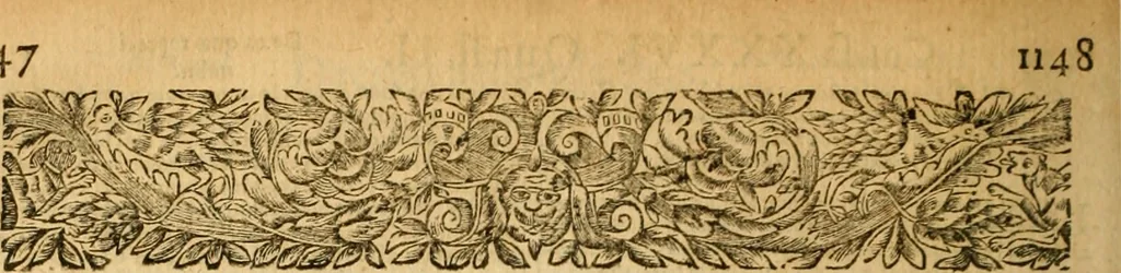 An illustration from Corpus juris canonici notis illustratum, Gregorij XIII. iussu editum : complectens Decretum Gratiani, Decretales Gregorij Papae IX., Sextum Decretalium Bonifacij Papae VIII., Clementinas, Extrauagantes Ioannis Papae XXII., Extrauagantes communes, 1661, leaf 670