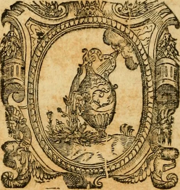 An illustration from Corpus juris canonici notis illustratum, Gregorij XIII. iussu editum : complectens Decretum Gratiani, Decretales Gregorij Papae IX., Sextum Decretalium Bonifacij Papae VIII., Clementinas, Extrauagantes Ioannis Papae XXII., Extrauagantes communes, 1661, leaf 732