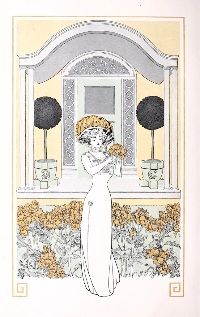 An illustration from Correct color schemes illustrated : painting the house in harmony with its architecture and its setting, together with simple hints on shrubbery arrangement, 1910, leaf 6