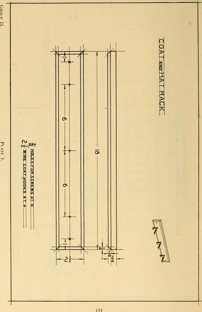 An illustration from Correlated courses in woodwork and mechanical drawing, 1912, leaf 145