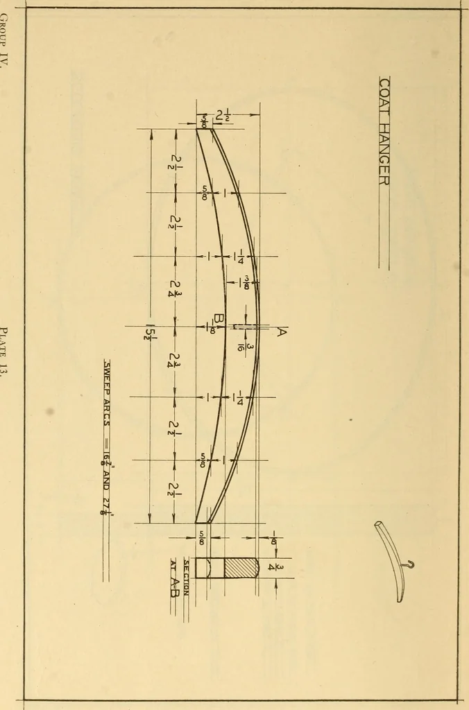 An illustration from Correlated courses in woodwork and mechanical drawing, 1912, leaf 155