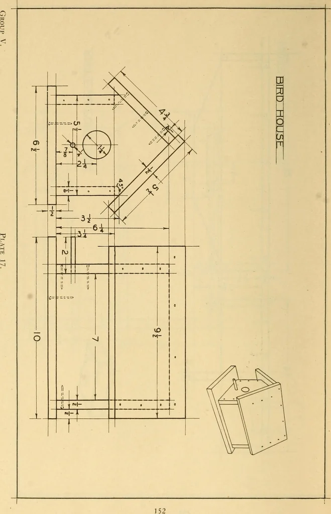 An illustration from Correlated courses in woodwork and mechanical drawing, 1912, leaf 159