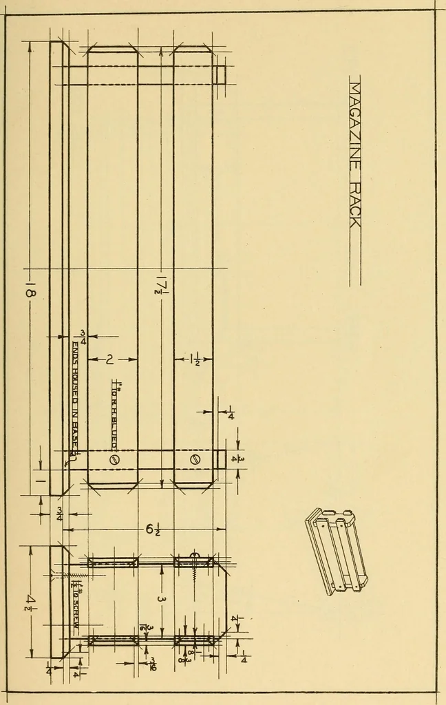 An illustration from Correlated courses in woodwork and mechanical drawing, 1912, leaf 172