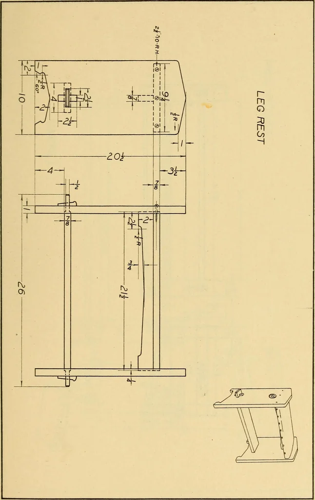 An illustration from Correlated courses in woodwork and mechanical drawing, 1912, leaf 202