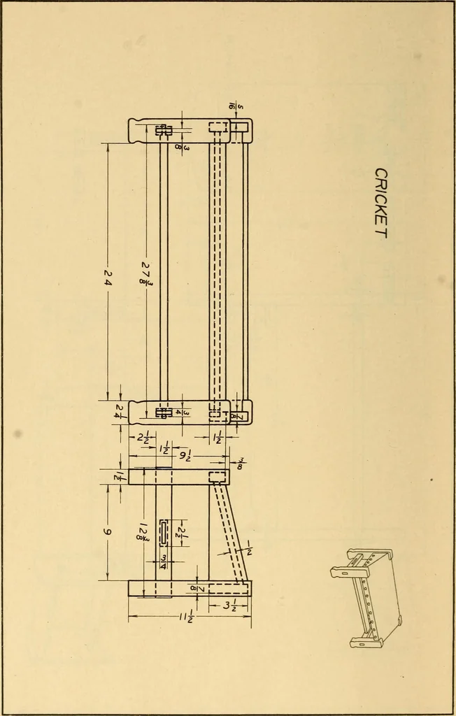 An illustration from Correlated courses in woodwork and mechanical drawing, 1912, leaf 203