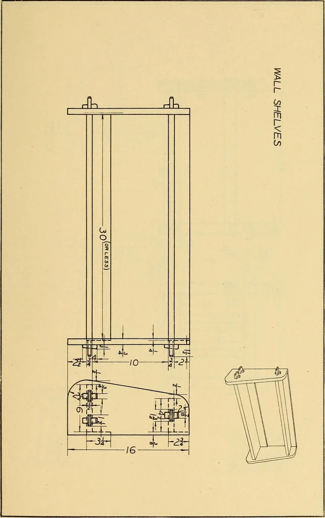 An illustration from Correlated courses in woodwork and mechanical drawing, 1912, leaf 204