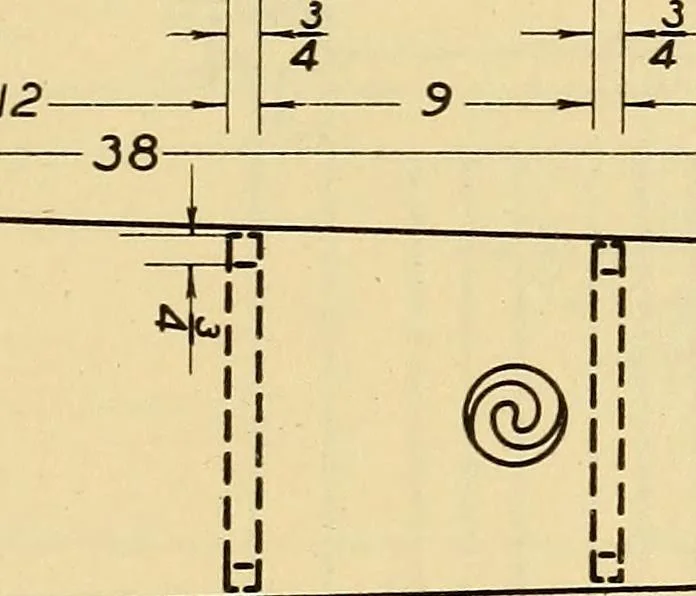 An illustration from Correlated courses in woodwork and mechanical drawing, 1912, leaf 212