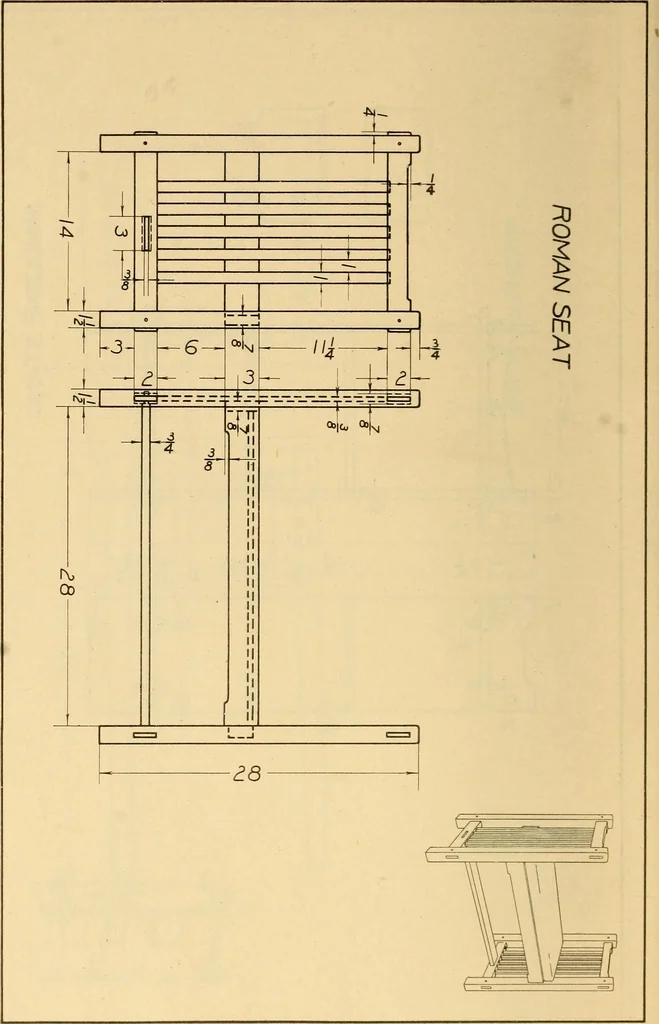 An illustration from Correlated courses in woodwork and mechanical drawing, 1912, leaf 217