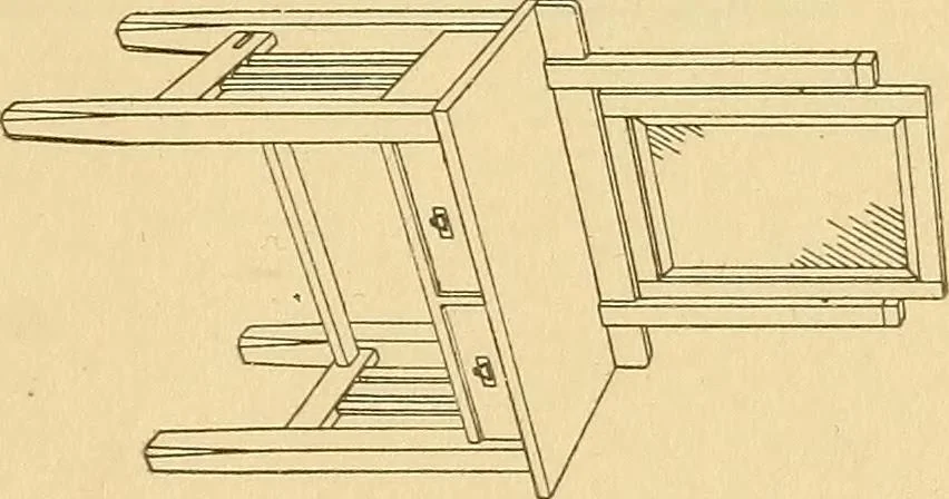 An illustration from Correlated courses in woodwork and mechanical drawing, 1912, leaf 244
