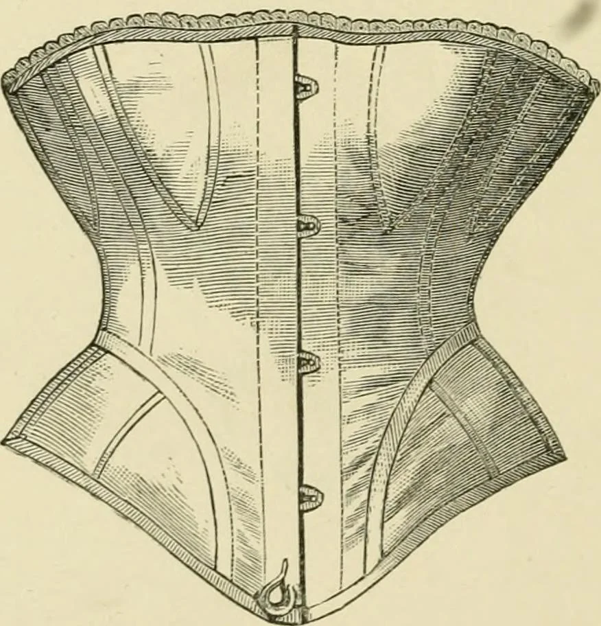 An illustration from The corset and the crinoline : a book of modes and costumes from remote periods to the present time, 1868, leaf 207