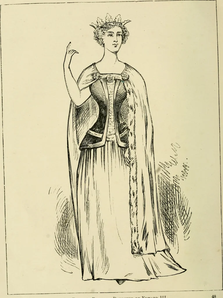 An illustration from The corset and the crinoline : a book of modes and costumes from remote periods to the present time, 1868, leaf 53