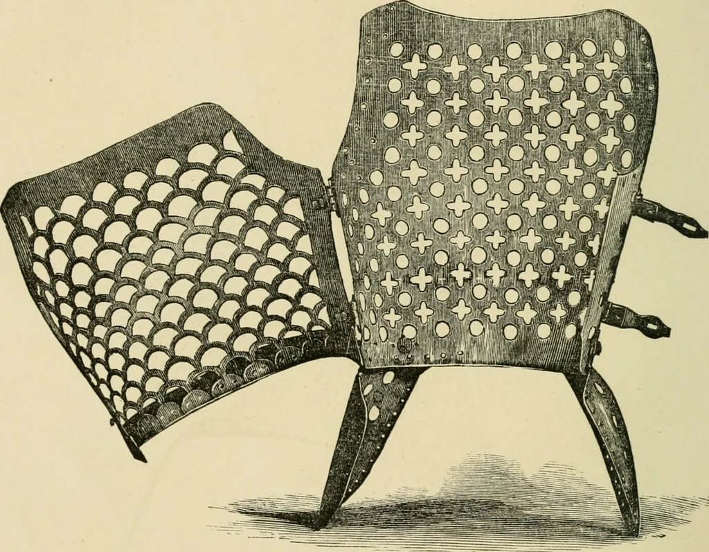 An illustration from The corset and the crinoline : a book of modes and costumes from remote periods to the present time, 1868, leaf 77