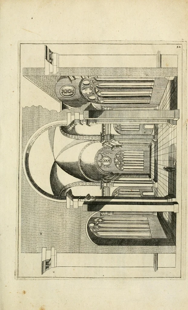 An illustration from Cort onderwys van de vyf colomen, leaf 107