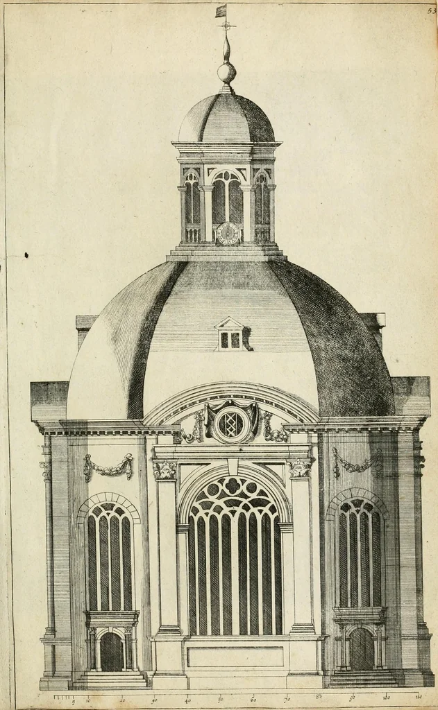 An illustration from Cort onderwys van de vyf colomen, leaf 109