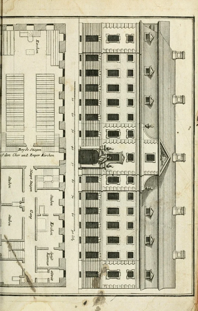 An illustration from Cort onderwys van de vyf colomen, leaf 23