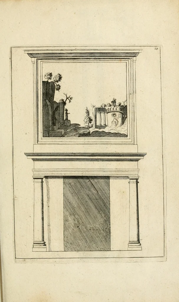 An illustration from Cort onderwys van de vyf colomen, leaf 39