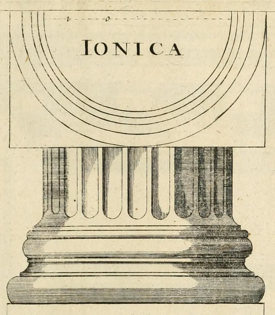 An illustration from Cort onderwys van de vyf colomen, leaf 57