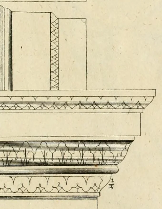 An illustration from Cort onderwys van de vyf colomen, leaf 93