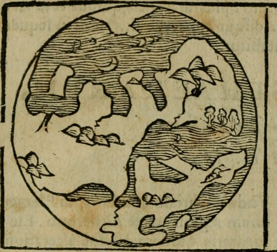 An illustration from Cosmographia Petri Apiani, 1564, leaf 10