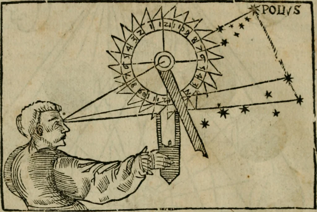 An illustration from Cosmographia Petri Apiani, 1564, leaf 109