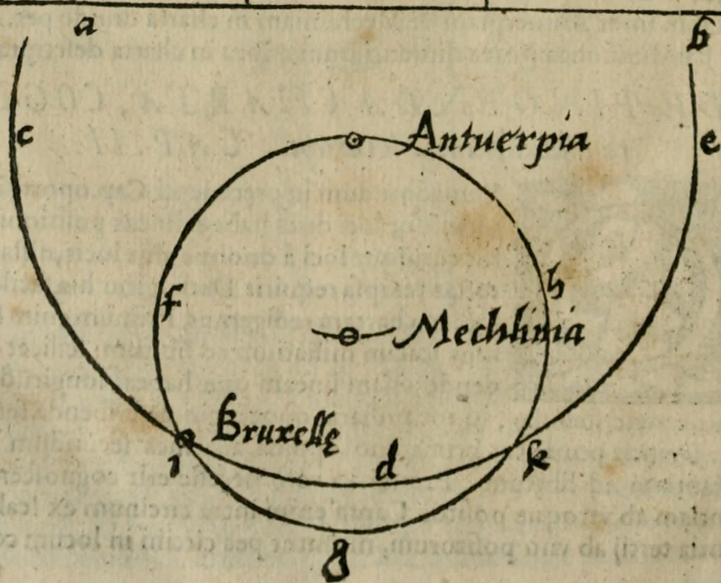 An illustration from Cosmographia Petri Apiani, 1564, leaf 115