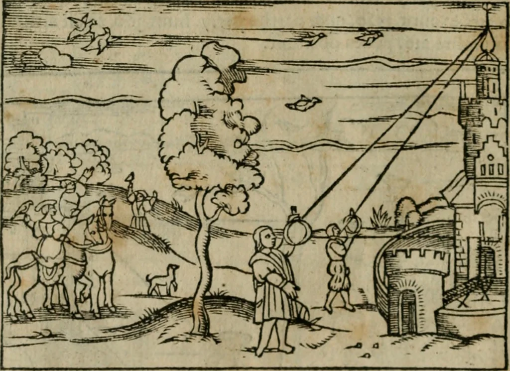 An illustration from Cosmographia Petri Apiani, 1564, leaf 135