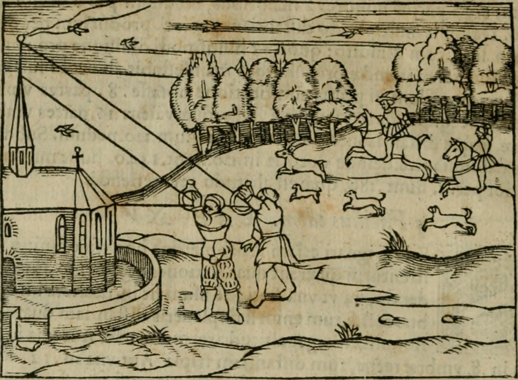 An illustration from Cosmographia Petri Apiani, 1564, leaf 137