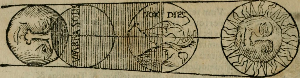 An illustration from Cosmographia Petri Apiani, 1564, leaf 17
