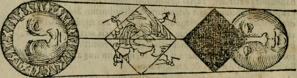 An illustration from Cosmographia Petri Apiani, 1564, leaf 17