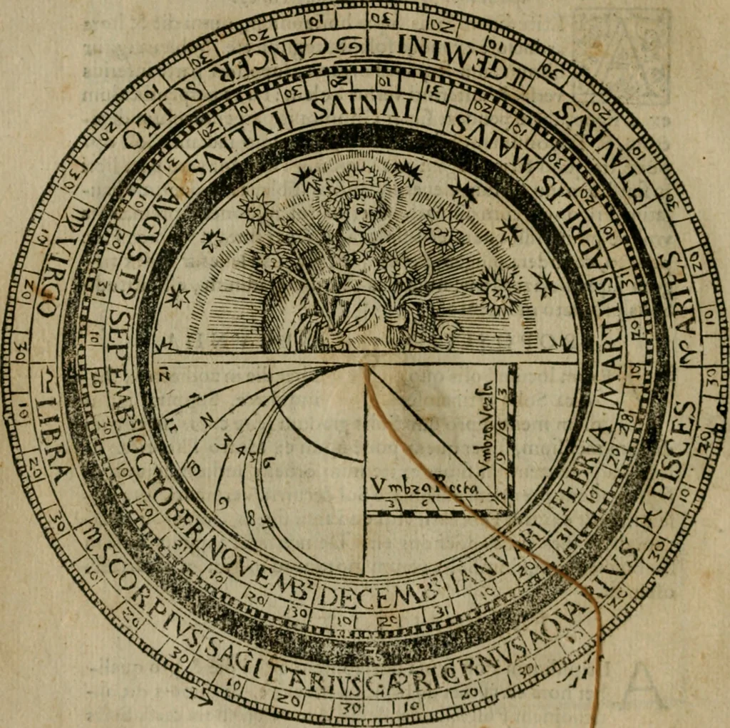 An illustration from Cosmographia Petri Apiani, 1564, leaf 25