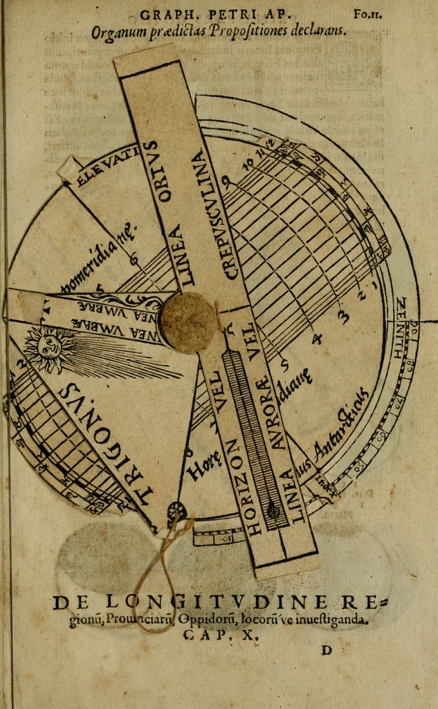 An illustration from Cosmographia Petri Apiani, 1564, leaf 28