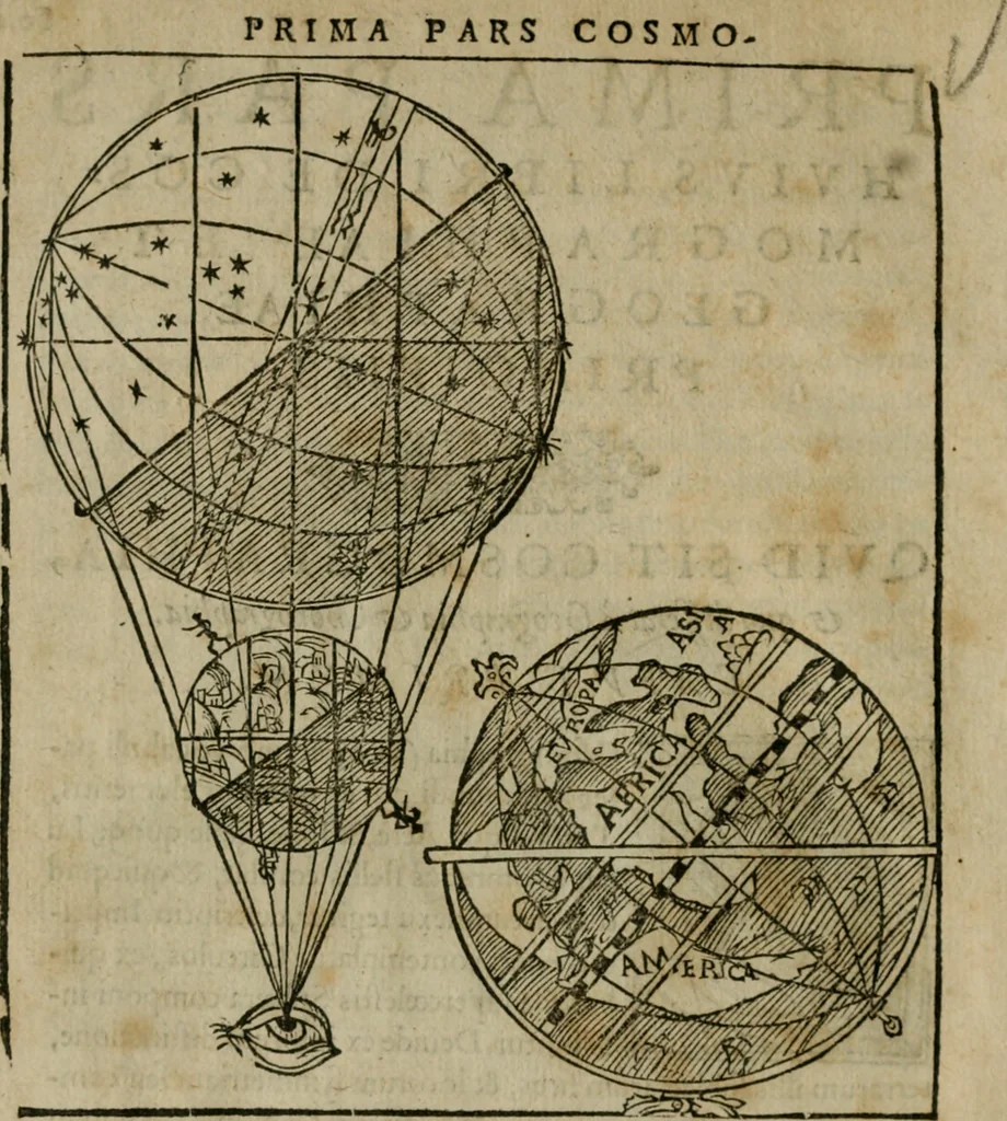 An illustration from Cosmographia Petri Apiani, 1564, leaf 9