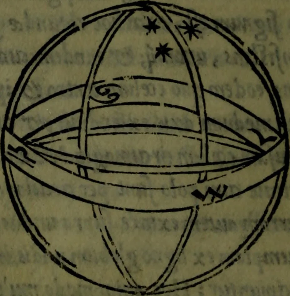 An illustration from Cosmographiae introductio cum quibusdam geometriae ac astronomiae principiis ad eam rem necessariis, 1541, leaf 13