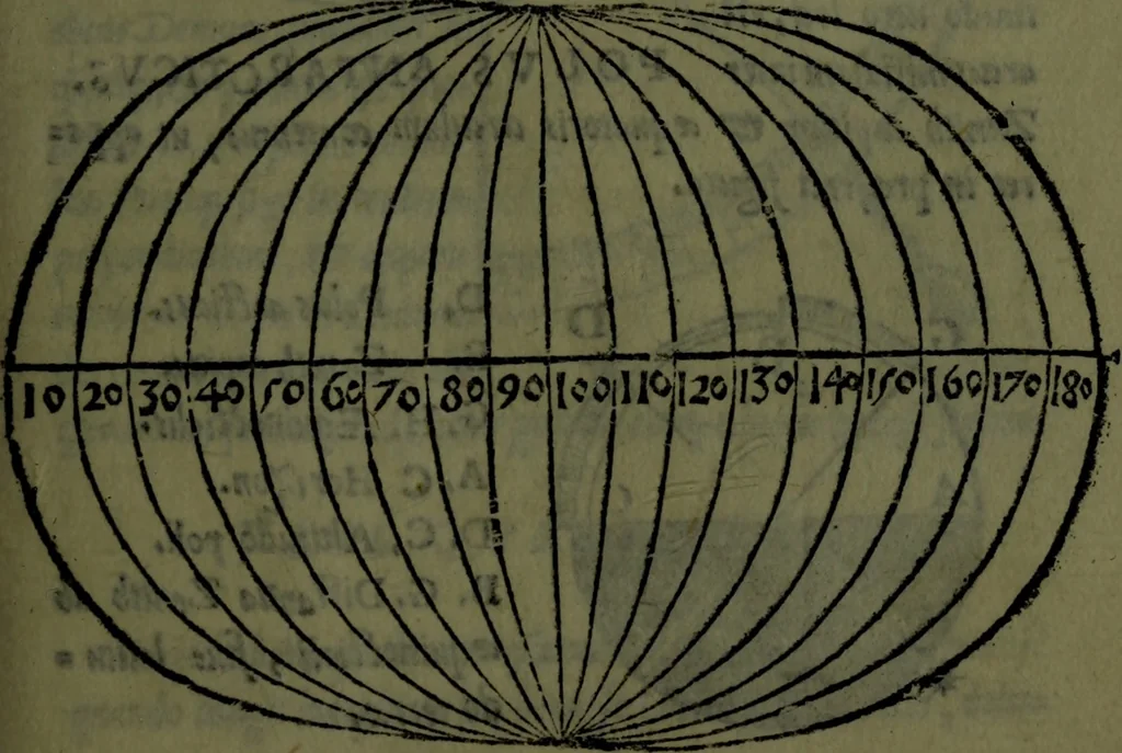 An illustration from Cosmographiae introductio cum quibusdam geometriae ac astronomiae principiis ad eam rem necessariis, 1541, leaf 30